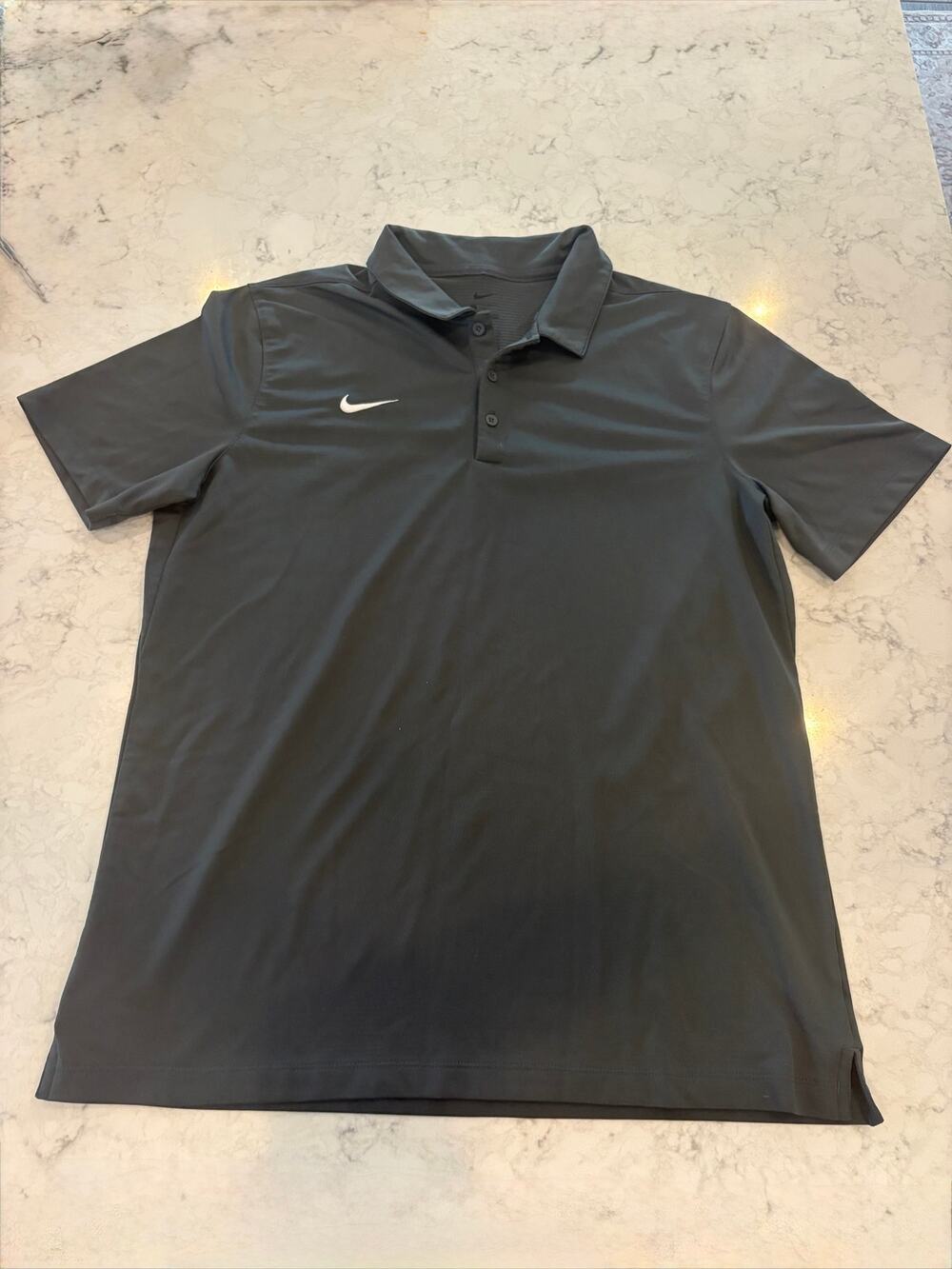 Nike Dri-FIT Black Polo Shirt Size Large